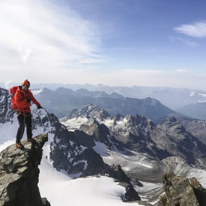 Am Gipfel des Piz Bernina