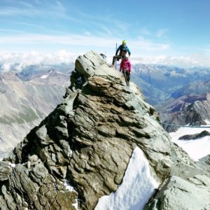 Kurz vor dem Gipfel am Großglockner - am weg mit Animont Bergführer