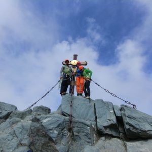 Am Groißglockner Gipfel mit Bergführer