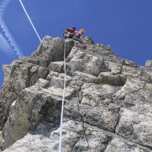 Kompakte, gutgriffiger Kletterei am Hochalmspitze Südpfeiler