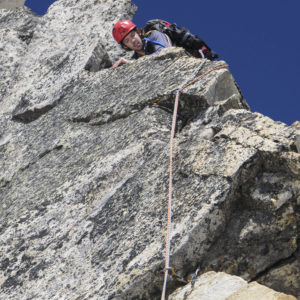 Kompakte, gutgriffiger Kletterei am Hochalmspitze Südpfeiler