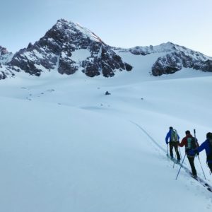Skitour Großglockner Aufstieg über der Stüdlhütte am Ködnitzkees