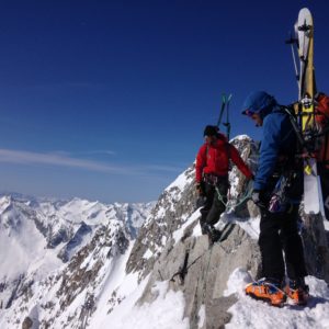 Bergführer auf der Skidurchquerung Hoch Tirol