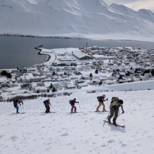Skitouren-Aufstieg über Siglufjörður